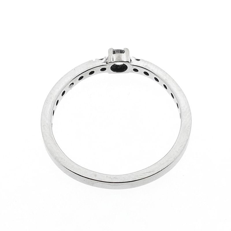 Image 6 of White gold ring with diamond | 0.16 ct. | Diamonde