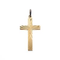Gold pendant of a cross