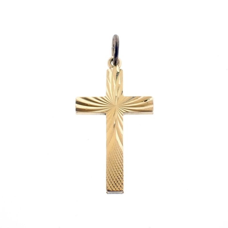 Image 1 of Gold pendant of a cross