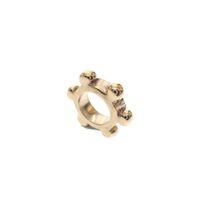 Pandora spacer; Gold; Dots