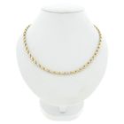 Image 1 of Two-tone gold fantasy link necklace