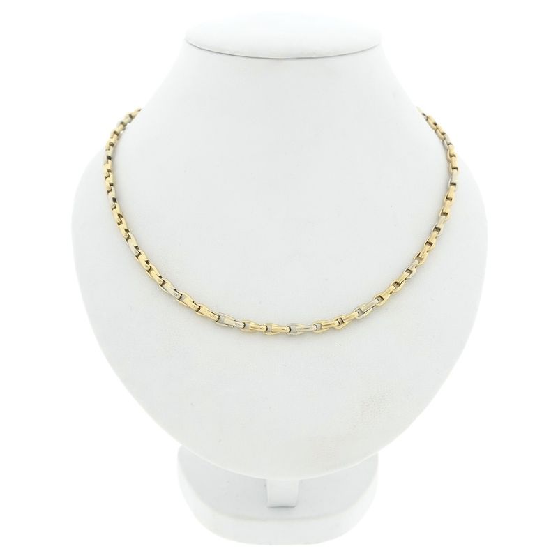 Image 1 of Two-tone gold fantasy link necklace