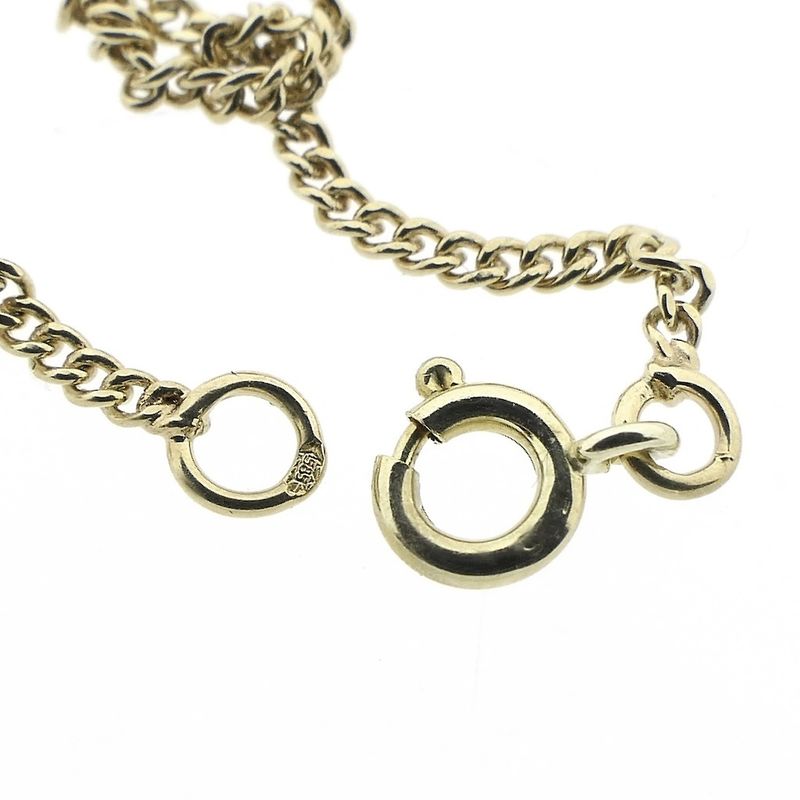 Image 4 of Gold gourmet link chain | 47 cm