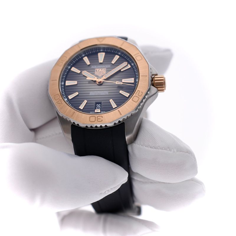 Image 11 of TAG Heuer Aquaracer Professional 200 Date WBP2151.FT6199; Gold/Stainless Steel Men's Watch