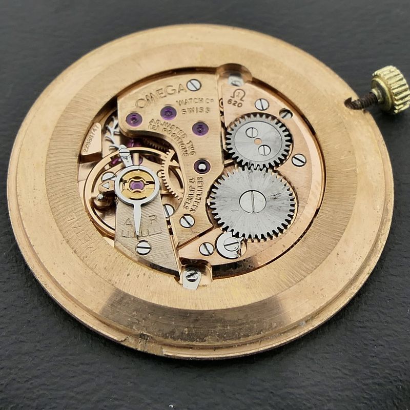 Image 13 of Omega Geneva Ref. 7166; Vintage 14k Gold Men's Watch