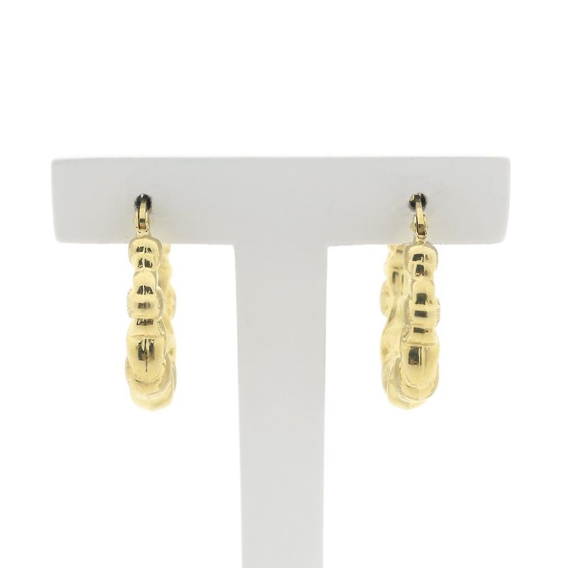 Image 1 of Arpas gold earrings with hearts; Ø 25.0 mm