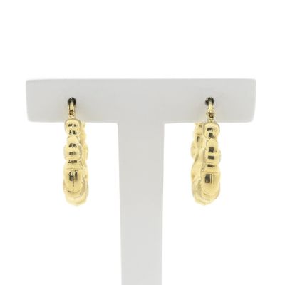 Arpas gold earrings with hearts; Ø 25.0 mm Image 1 of Arpas gold earrings with hearts; Ø 25.0 mm