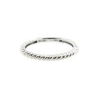 Image 3 of White gold twisted sliding ring; Blush