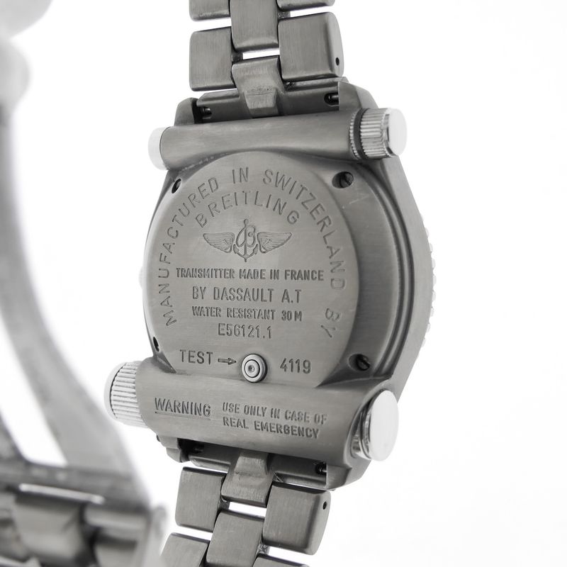 Image 9 of Breitling Emergency Professional E56121; Titanium men's watch with 121.5MHz emergency transmitter