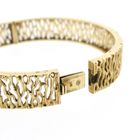 Image 7 of Gold slave bracelet with pearls; size M