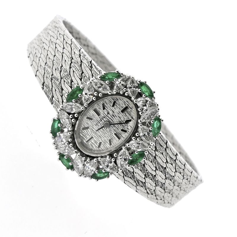 Image 14 of Juvania Geneva 'Cocktail Watch'; 18k white gold women's watch with diamonds and sapphires