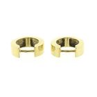 Image 7 of Gold hinged hoop earrings | Ø 12.4 mm