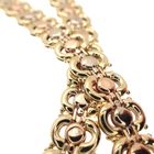 Image 5 of Tricolor gold fantasy link necklace | 45 cm