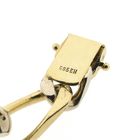 Image 4 of Two-tone gold wide gourmet link bracelet