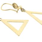 Image 4 of Gold triangular stud earrings