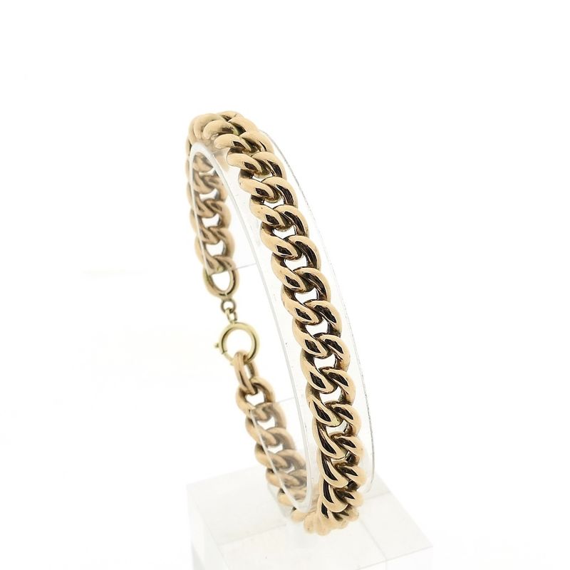 Image 1 of Rose gold gourmet link bracelet