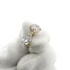 Image 7 of Gold stud earrings with zirconia