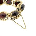 Image 4 of Antique gold boat bracelet with garnet