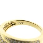 Image 6 of Gold pavé ring with diamonds; approx. 0.38 ct.