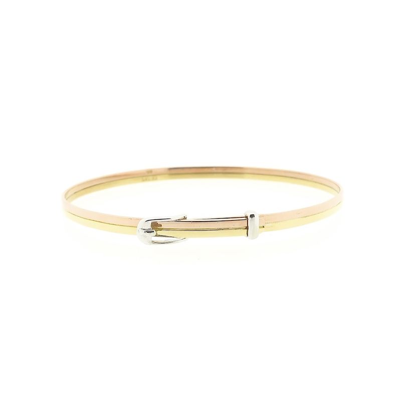 Image 1 of Tricolor gold slave bracelet; Cetaş | Ø 65mm