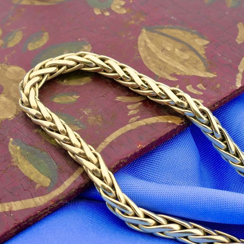 Image 8 of Gold foxtail link bracelet