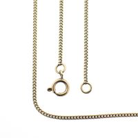 Gold gourmet link chain | 47 cm