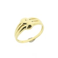 Gold ring with knotted design