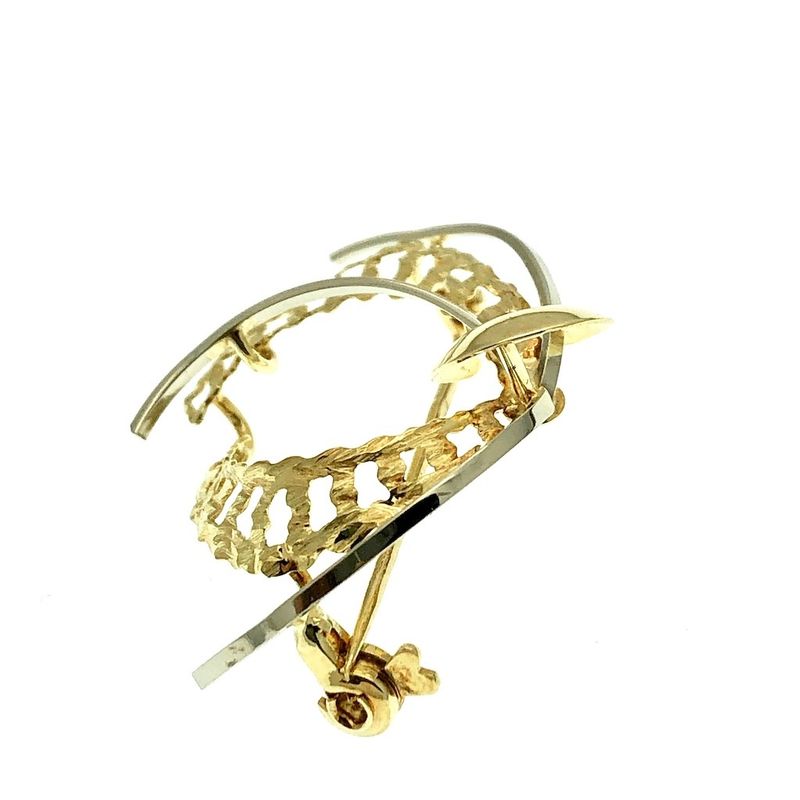 Image 3 of Two-tone gold fantasy brooch