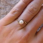 Image 4 of 8 carat ring with pearl