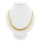 Image 1 of Gold flat gourmet link necklace
