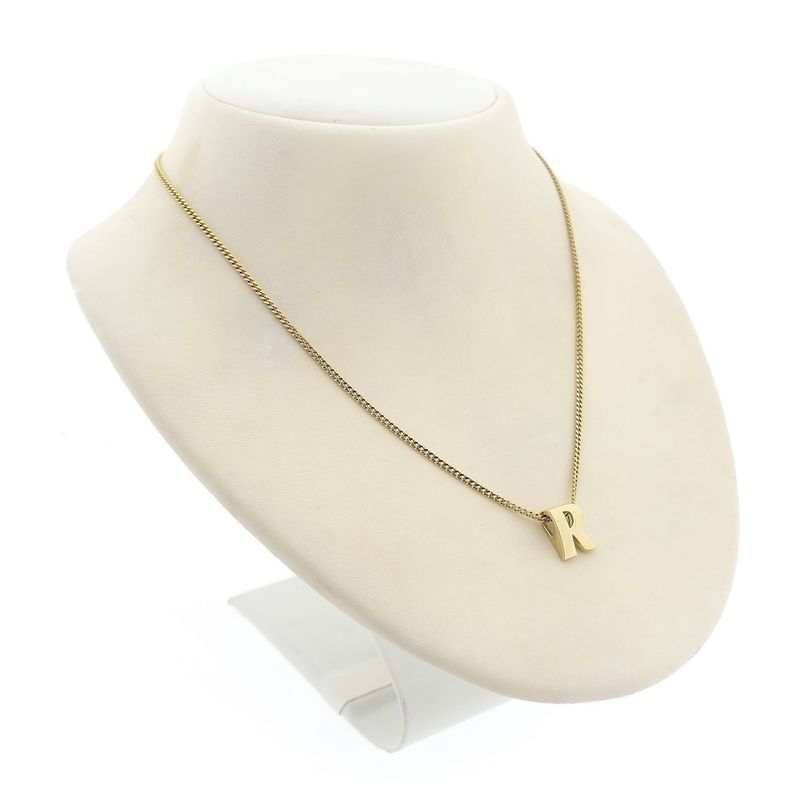 Image 10 of Gold pendant of the letter R