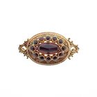 Image 1 of Antique gold brooch with garnet