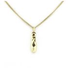 Image 11 of Gold pendant of a ballet shoe