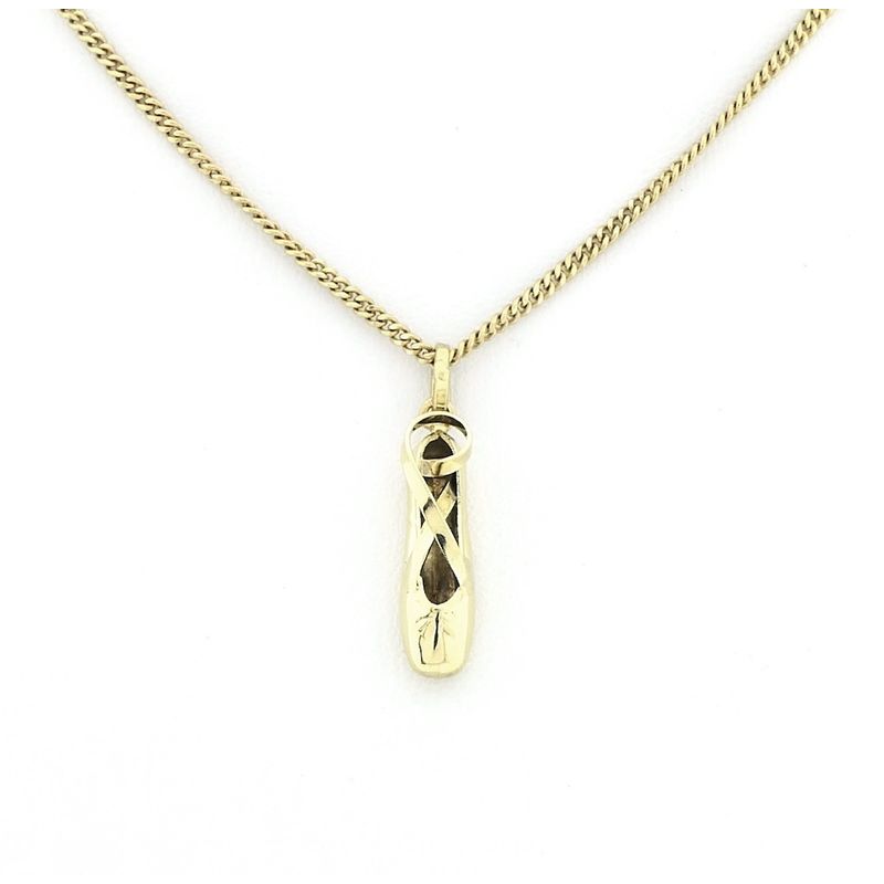Image 11 of Gold pendant of a ballet shoe