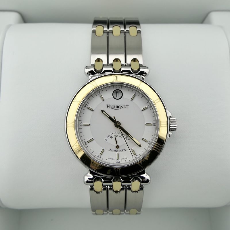 Image 16 of Pequignet Moorea 'Power Reserve'; Automatic gold/steel watch