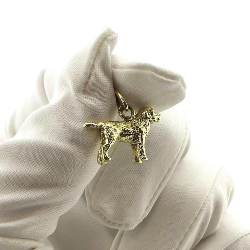 Image 2 of Gold pendant of a dog
