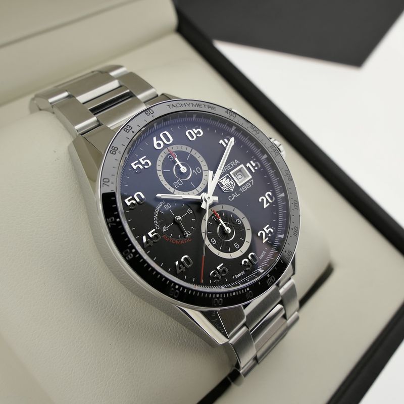 Image 18 of TAG Heuer Carrera Calibre 1887 CAR2A10-5; Chronograph men's watch