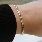 Image 10 of Two-tone gold fantasy link bracelet | 19 cm