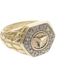 Image 7 of Two-tone gold ring with Mercedes logo
