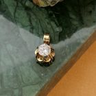 Image 7 of Vintage gold pendant with diamond 0.40 ct.