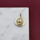 Image 7 of Gold zodiac sign pendant; Capricorn