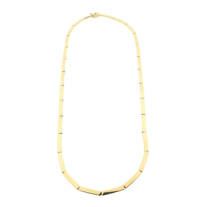 Image 4 of Golden Bar Link Necklace | 45 cm