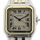 Image 6 of Cartier Panthère '2 Row'; Midsize gold/steel women's watch
