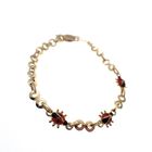 Image 2 of Gold children's bracelet with ladybugs | 14 cm