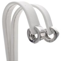 White gold earrings; Ø 11.5 mm