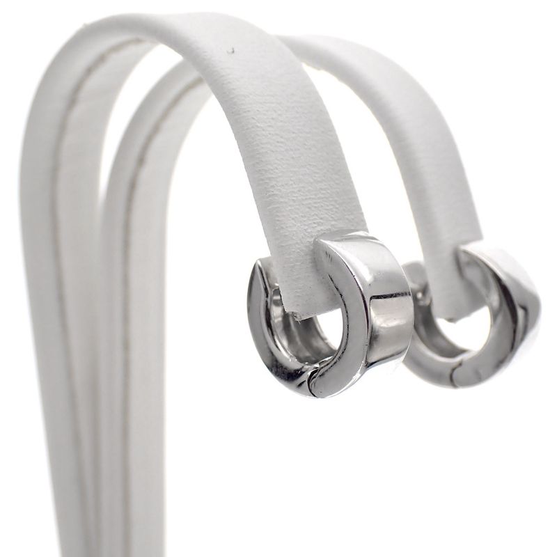 Image 1 of White gold earrings; Ø 11.5 mm