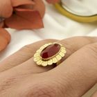 Image 2 of Vintage gold ring with carnelian