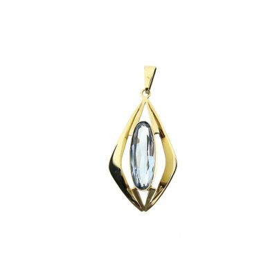 Gold pendant with Aquamarine Image 1 of Gold pendant with Aquamarine