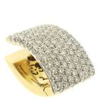 Image 5 of Gold stud earrings pavé set with diamonds