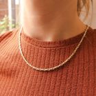 Image 4 of Two-tone Cardano link chain | 47 cm